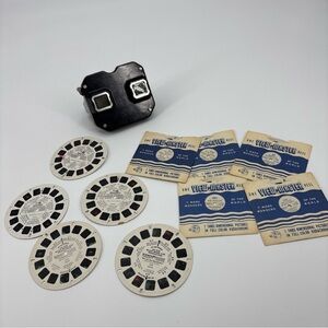 Vintage Sawyer's View Master Model E Snoopy Mickey Mouse And Wonder Reels Bundle